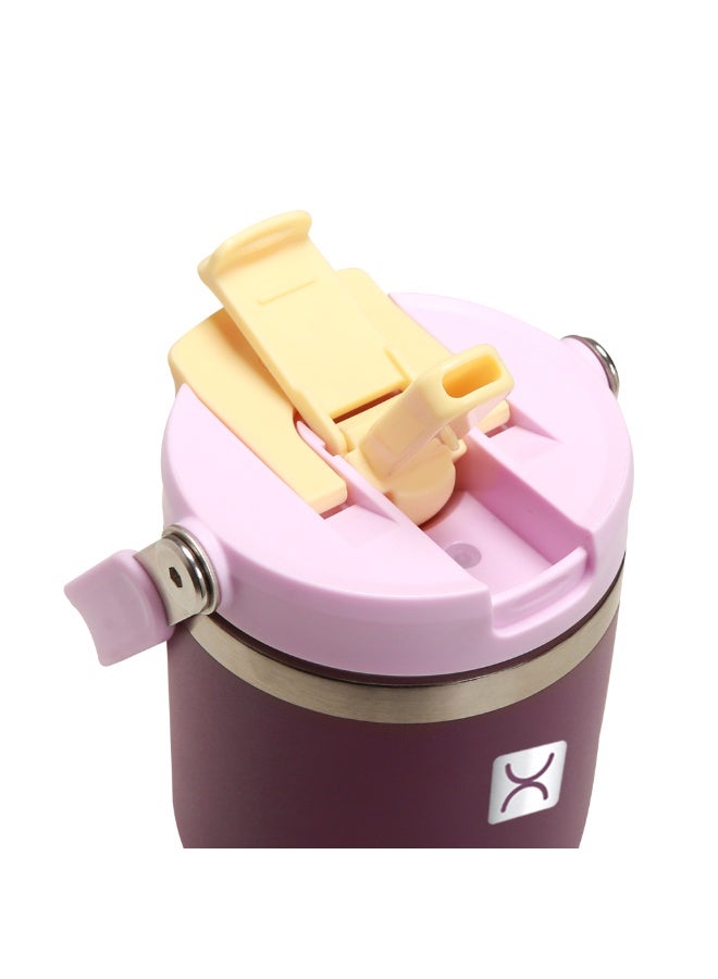 HYDROBREW Bento Lunch Box w/ Steel Water Bottle & Food Jar - Think Big Blush - Image 4