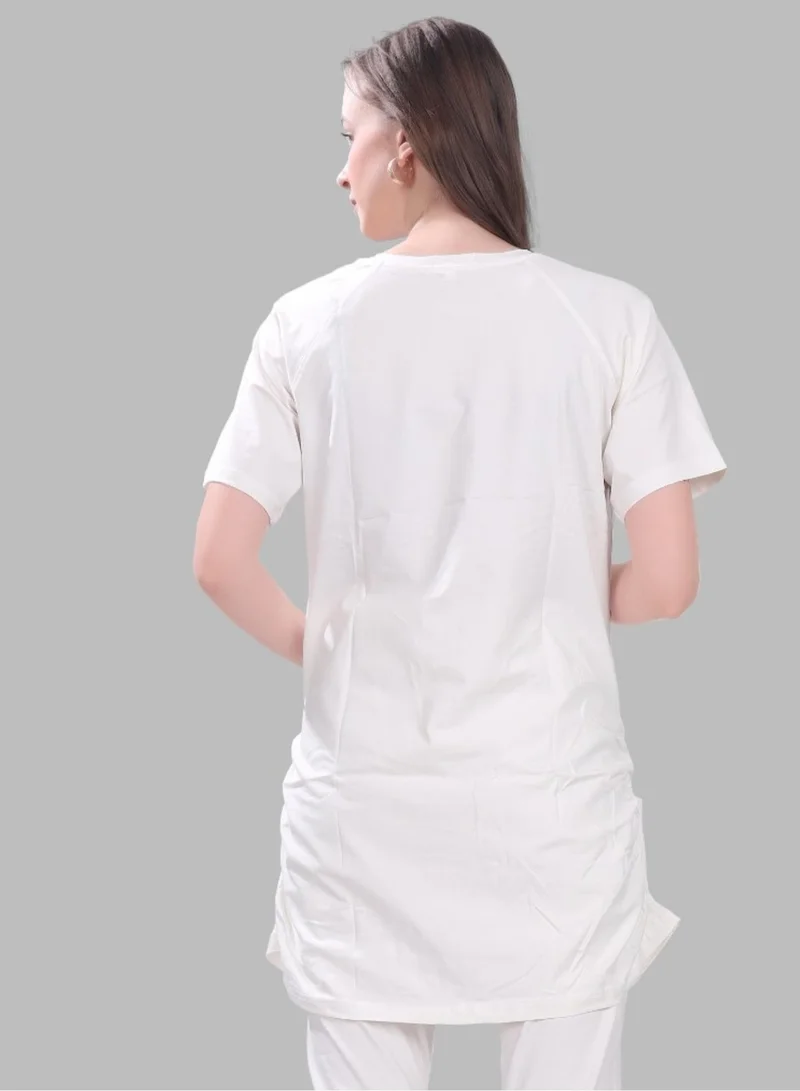 TUMMY  TUMMY Pack of 2 Black and White Maternity T-shirt for Women | Best Price UAE
