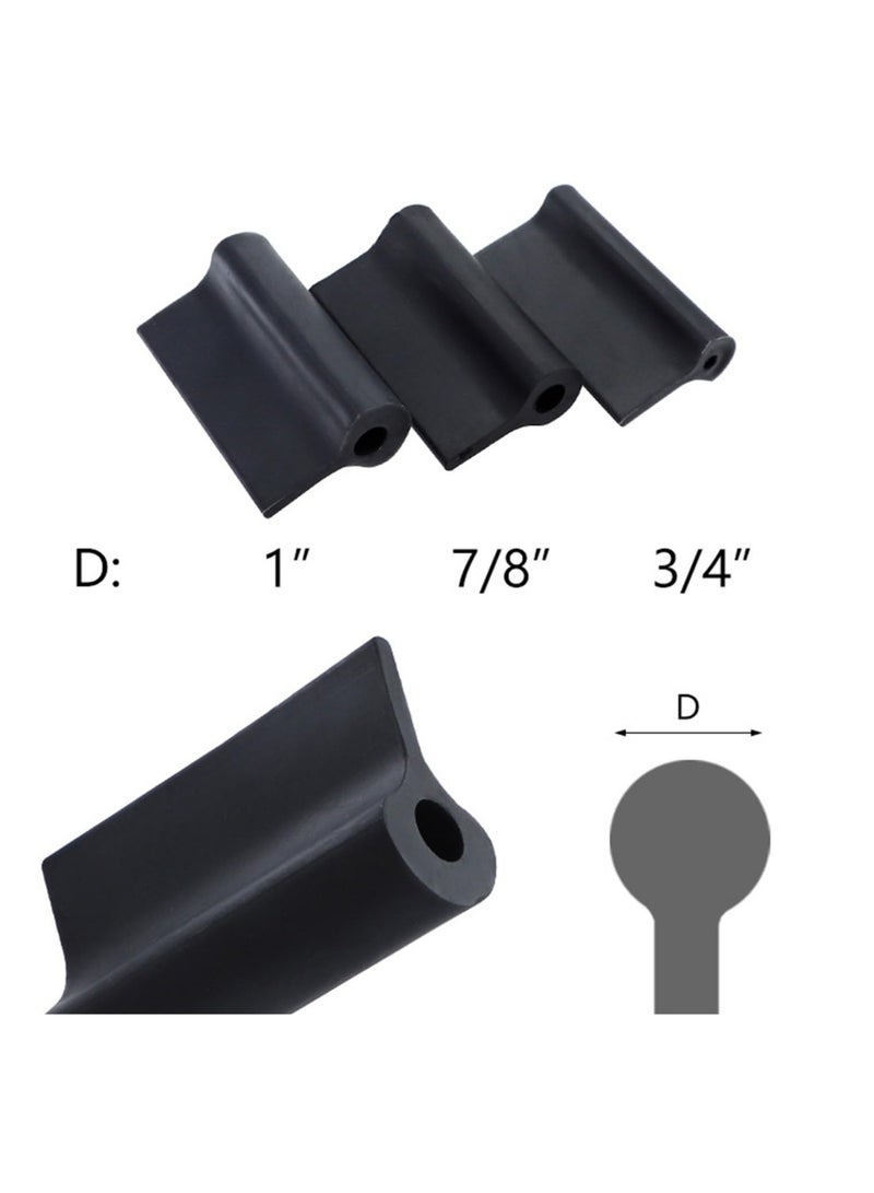 Zikra 14 pcs Rubber Polishing Pad Flexible Contours Convex Concave Sanding Block, Sandpaper Holder Woodworking Tools Double Ended Contour Grinding Block for Lathe Wood Carving & Crafts, Black Rubber - Image 5