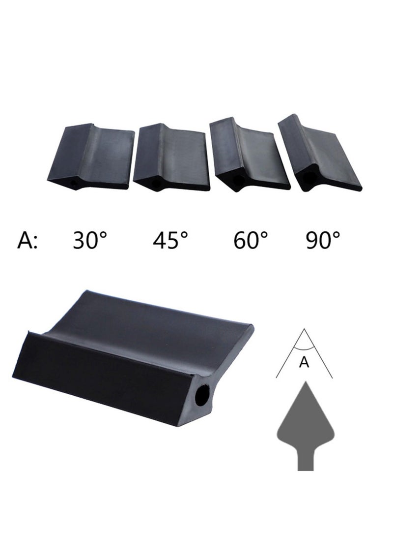 Zikra 14 pcs Rubber Polishing Pad Flexible Contours Convex Concave Sanding Block, Sandpaper Holder Woodworking Tools Double Ended Contour Grinding Block for Lathe Wood Carving & Crafts, Black Rubber - Image 4