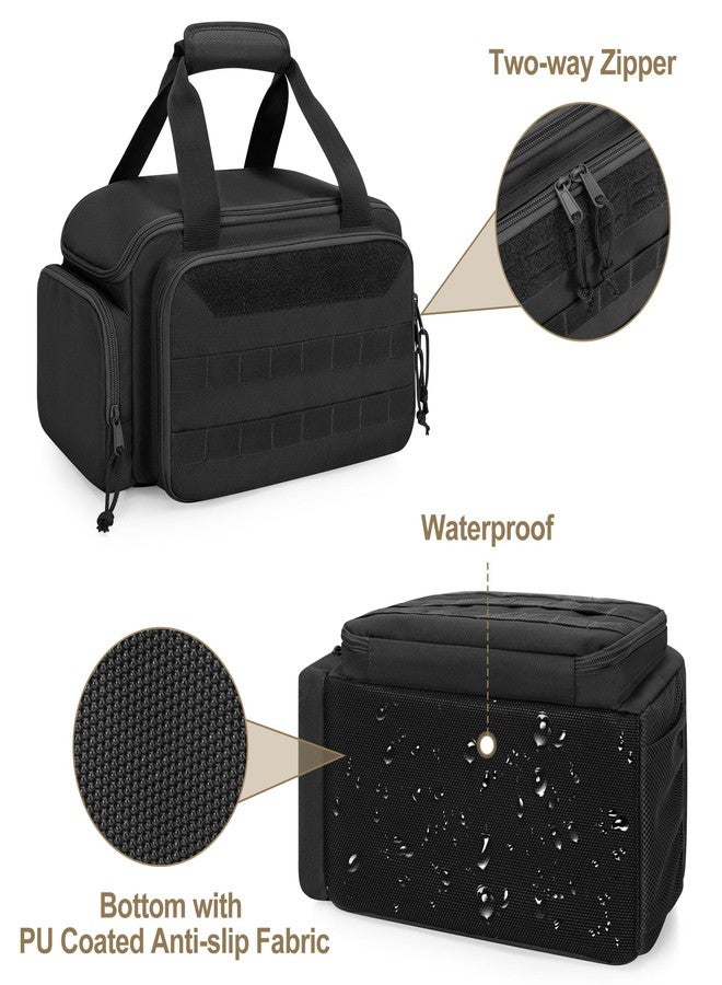 Rexmica 12-Inch Tool Bag with Anti-friction Bottom, Hand Tool Storage Organizer Bag for Men, Tactical Range Bag, Multi-purpose Work Tote for Repairman, Electrician, Carpenters, Handyman, Black - Image 4