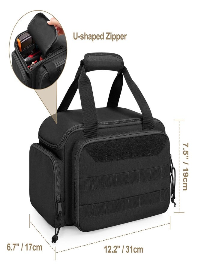 Rexmica 12-Inch Tool Bag with Anti-friction Bottom, Hand Tool Storage Organizer Bag for Men, Tactical Range Bag, Multi-purpose Work Tote for Repairman, Electrician, Carpenters, Handyman, Black - Image 5