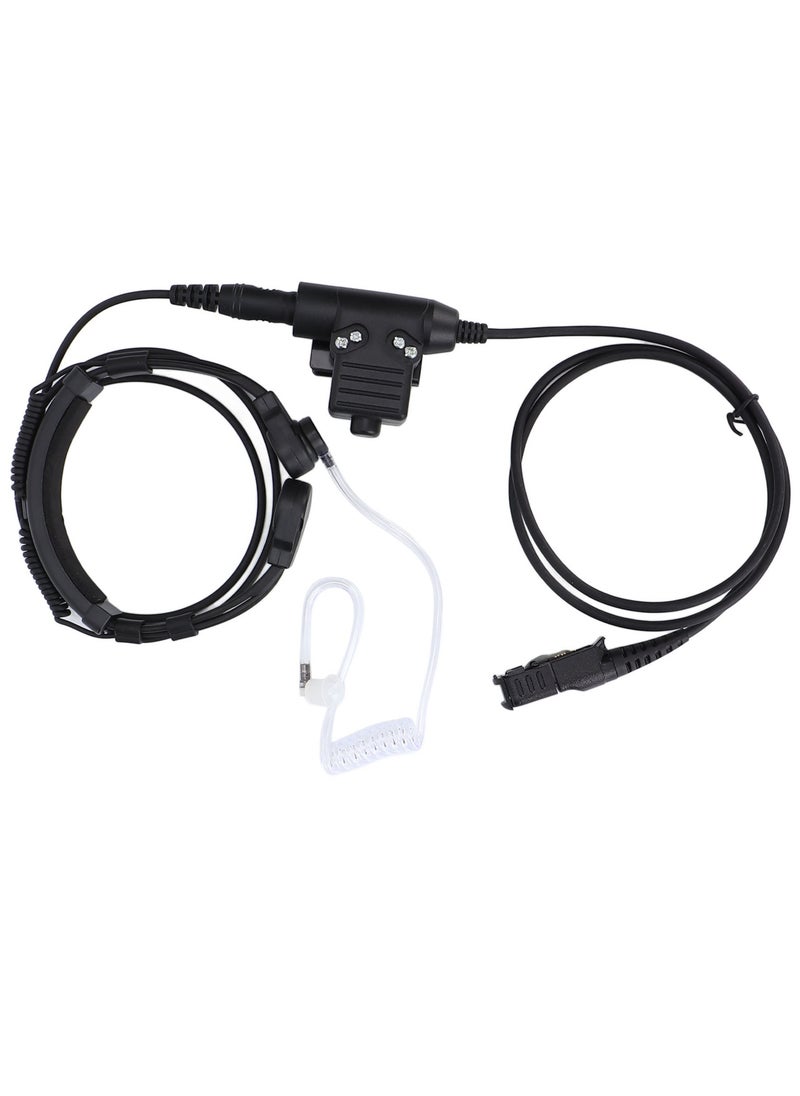 Generic 7.1mm Throat Mic Headset with U94 PTT Compatible for MOTOROLA XiR P6600 P6620 DP2400 MTP3250 DEP550 DP2400 MTP3550  - Image 1