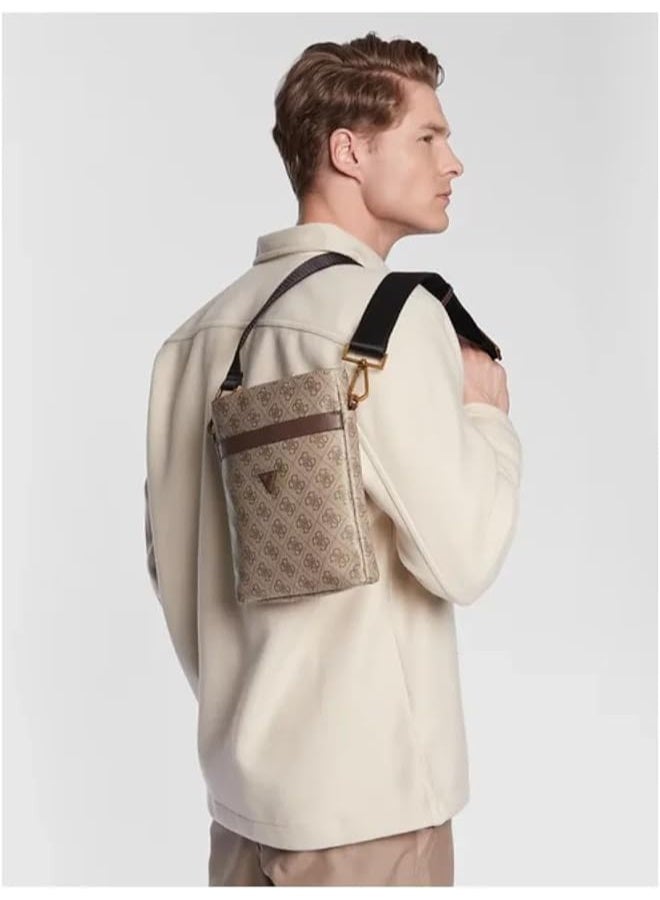 GUESS حقائب يد للرجال من غس فيزولا GU24140 كاكي CRDLA LGO - Image 2