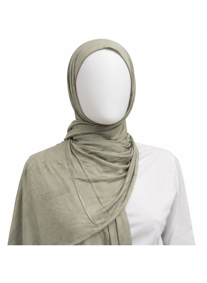 Zigzag Kuwaiti scarf Sage