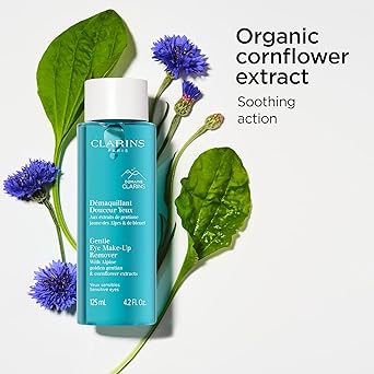 Clarins Gentle Eye MakeUp Remover 125ml Soothing Lotion for Sensitive Eyes Removes Light to Medium Eye MakeUp NonGreasy Formula - Image 2