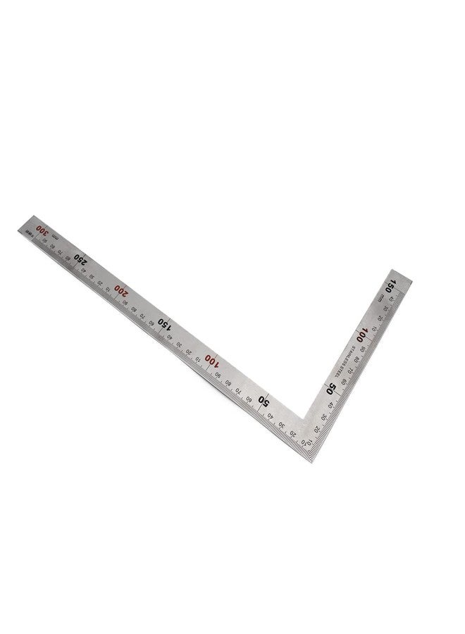 Cheerock L Shaped Ruler 6" x 12" Metal 90 Degree Square Ruler Right Angle Ruler for Carpenter Engineer - 300 x 150mm - Image 1