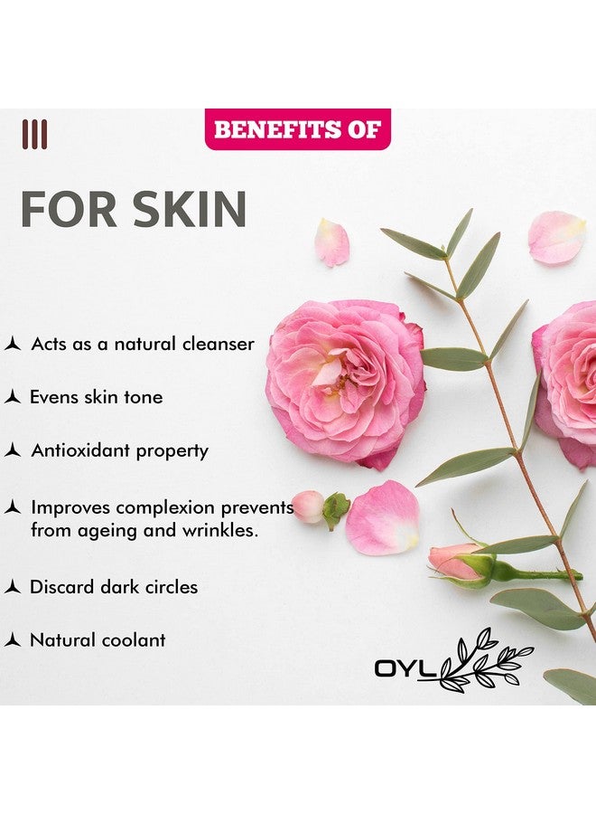 OY-L Oyl Natural Rose Petal Powder For Skin, Face Pack mask For Fairness, Tanning & Glowing Skin - 100g - Image 2