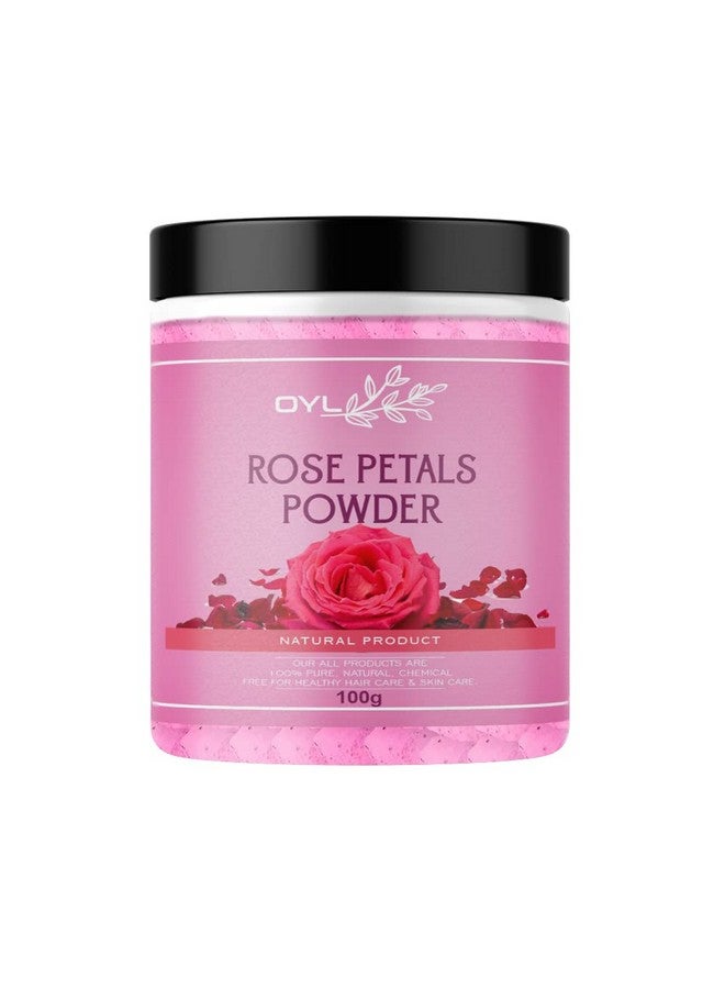OY-L Oyl Natural Rose Petal Powder For Skin, Face Pack mask For Fairness, Tanning & Glowing Skin - 100g - Image 1