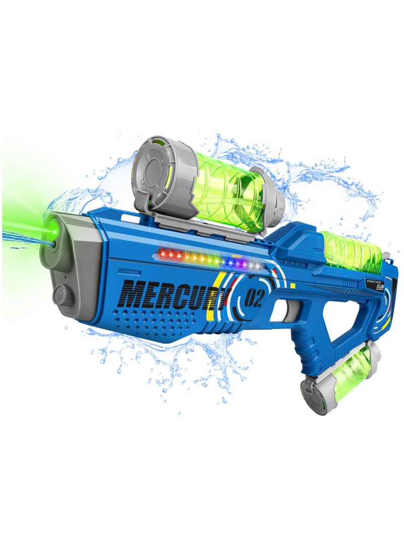 SOLARAE Electric Water Blaster with LED Light for Adults Kids, 900CC Tank & High-Power Squirt Water Guns up to 30Ft, 2200mAh Rechargeable Summer Outdoor Toy Blaster for Yard Beach Pool - Image 1