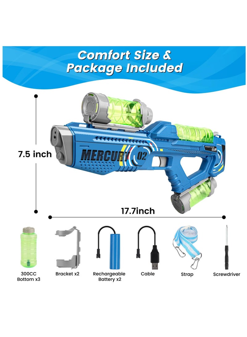 SOLARAE Electric Water Blaster with LED Light for Adults Kids, 900CC Tank & High-Power Squirt Water Guns up to 30Ft, 2200mAh Rechargeable Summer Outdoor Toy Blaster for Yard Beach Pool - Image 5