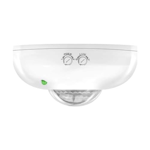 SAARA Motion Sensor with Light Sensor | Energy Saving Motion Detector Switch | Auto Day/Night On & Off | LDR Sensor Switch for Lighting Waterproof Ceiling Mounted (Pack of 1) - Image 5
