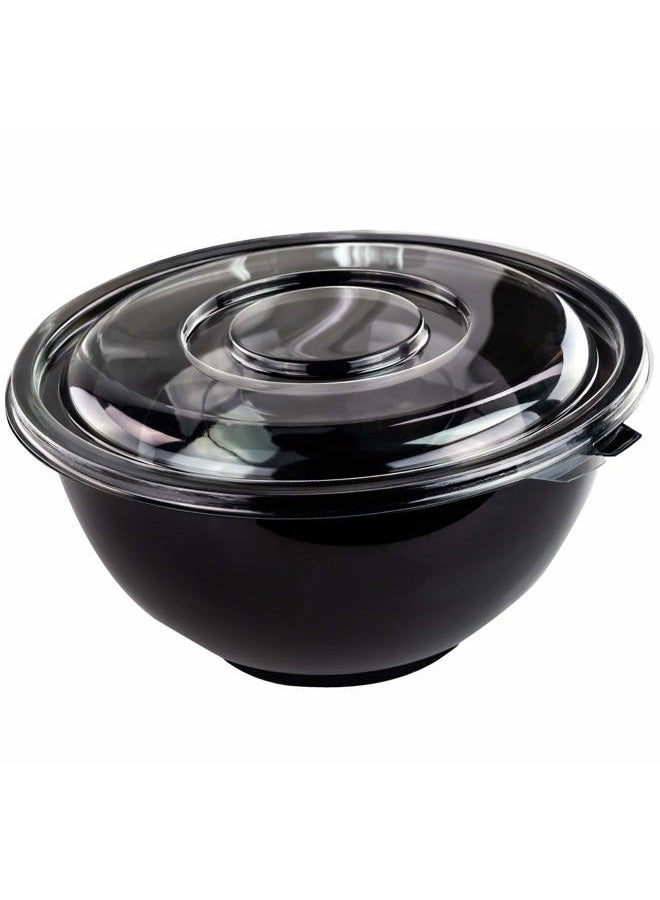 Avant Grub Recyclable Large 160 Oz Serving Bowls with Lids 4pk. Fit Any Party Sized Hot or Cold Food or Dessert With Our Catering-Grade Big Disposable Bowl With Cover Great for Picnic Buffet or Cookout Supplies  - Image 1