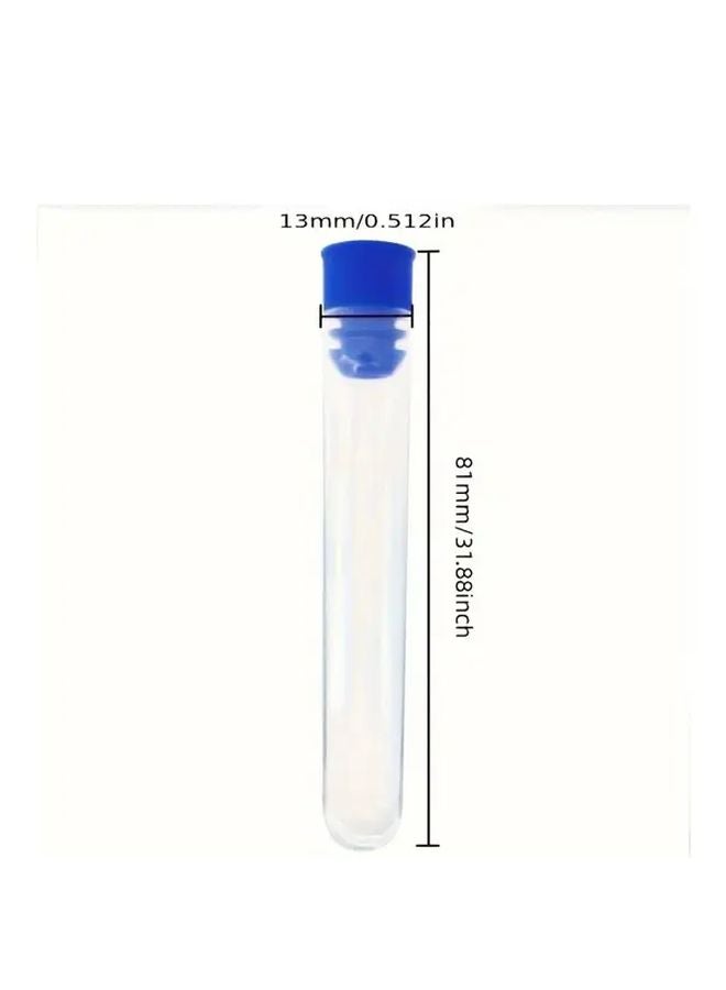 100pcs 13x78mm Clear Plastic Test Tubes With Lids Science Party Supplies - Image 3