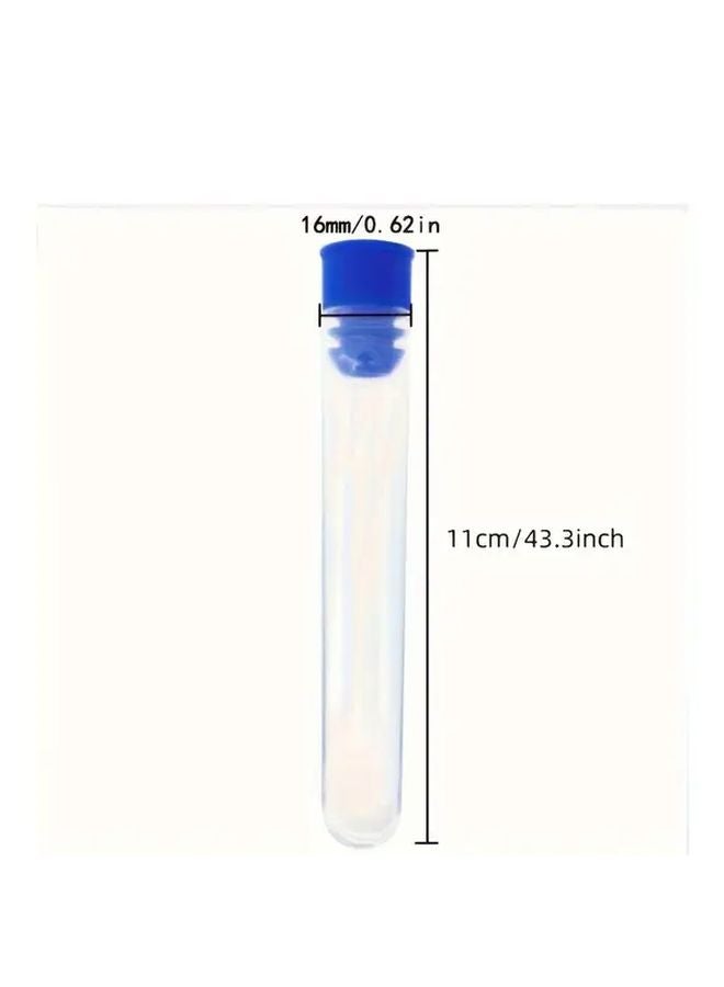 100pcs 13x78mm Clear Plastic Test Tubes With Lids Science Party Supplies - Image 4