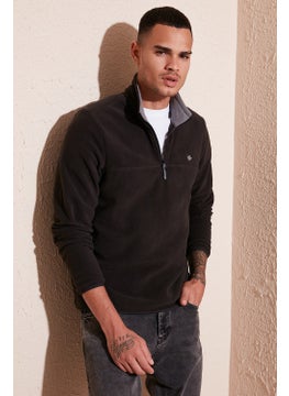 Buratti Slim Fit Anti-Pilling Non-Pilling Bato Collar Winter Raised Polar Fleece Men's POLAR 5906001  - Image 1