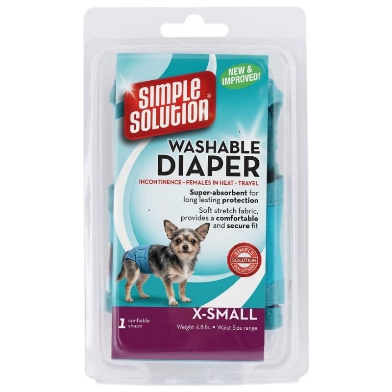 Simple Solution XS Washable Dog Diapers (Waist 23-35cm) , 1 pcs