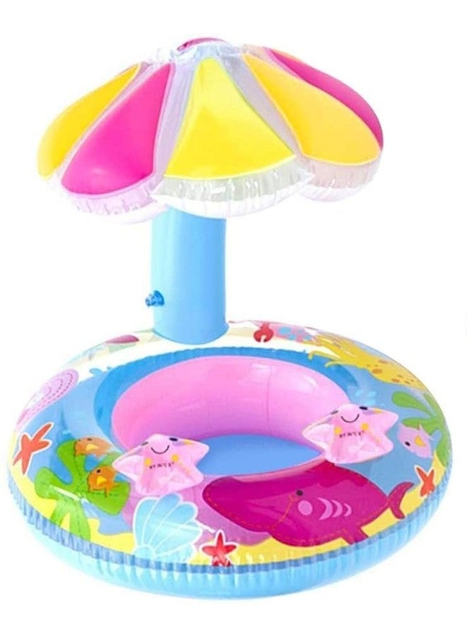SGABANI Umbrella Ring Inflatable Baby Water Float PVC Ring Pool Toy Toddler Swimming Ring for Swimming Beach Travel Pool Picnic Etc - Image 1