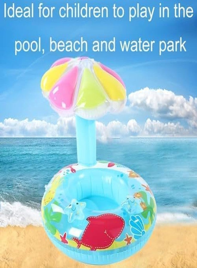 SGABANI Umbrella Ring Inflatable Baby Water Float PVC Ring Pool Toy Toddler Swimming Ring for Swimming Beach Travel Pool Picnic Etc - Image 4