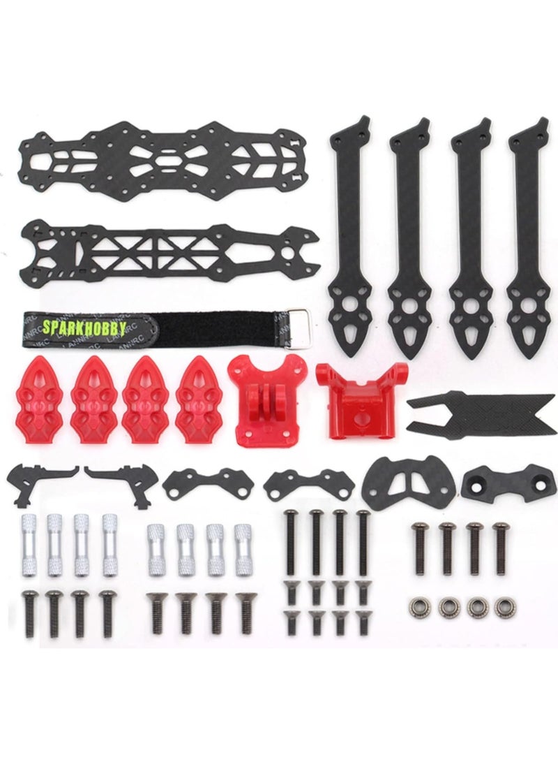 Mark4 5-inch FPV Racing Drone Frame, Carbon Fiber, 225mm Wheelbase - Image 4