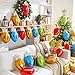 Civaner 60 Large Christmas Light Bulb Balloon Door Decoration 18 x 114 Inch Inflatable Christmas Foil Balloons Multicolored Xmas Light Bulb Party Decor and 2 Rolls 98 Feet Nylon Rope - Image 4
