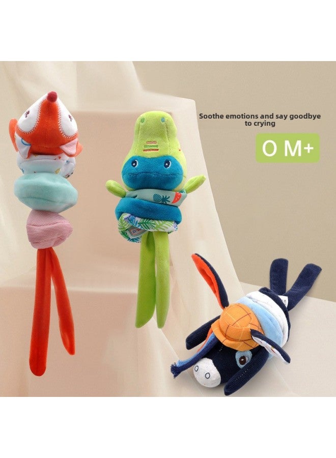 Baby Animal Shock Car Hanging Toy Baby Stroller Bell Plush Bed Hanging Soothing Doll-Color:D909A Fox - Image 2