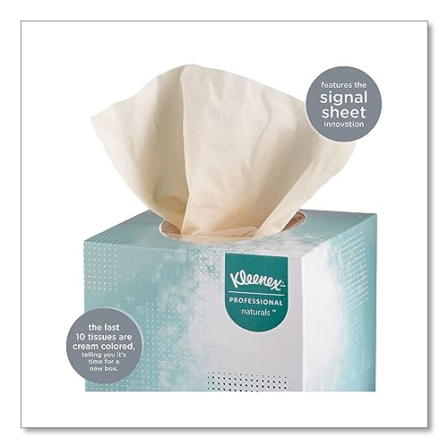 Kimberly-Clark Kleenex 21272BX Naturals Facial Tissue, 2-Ply, White, 95 Sheets (1 Box) - Image 4