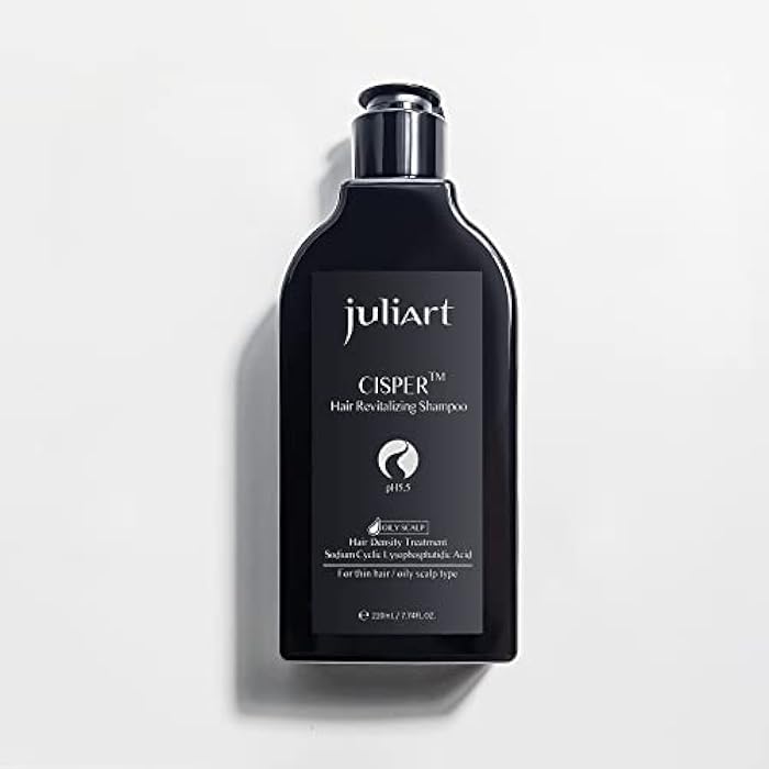 CISPER, Oily Hair Revitalizing Shampoo, for Oily scalp with Thinning Hair and Hair Loss pH5.5 (220ml / 7.76fl.oz)