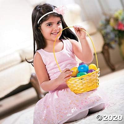 Fun Express Ombre Easter Baskets set of 12 bamboo baskets  Easter Supplies - Image 2