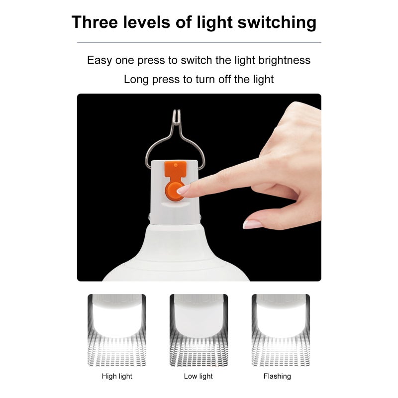 Rechargeable Bulb Night Market Lights Stall Lights Stall Lights Bulb Outdoor Home Emergency USB Charging - Image 5
