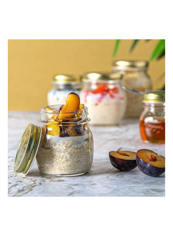 Bormioli Rocco Metal Replacement Lids for Quattro Stagioni Jars, Preserving Jars, Hermetic, Resealable Jars, Food in Jars, Set of 3, 56 mm, Gold - Image 3