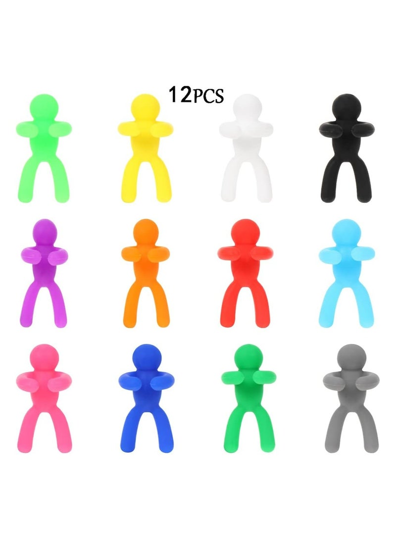 أوزيغالور 12 قطعة من علامات المشروبات السيليكونية - علامات زجاج النبيذ ولواصق الكوكتيل لزجاجات وأكواب البيرة - Image 3