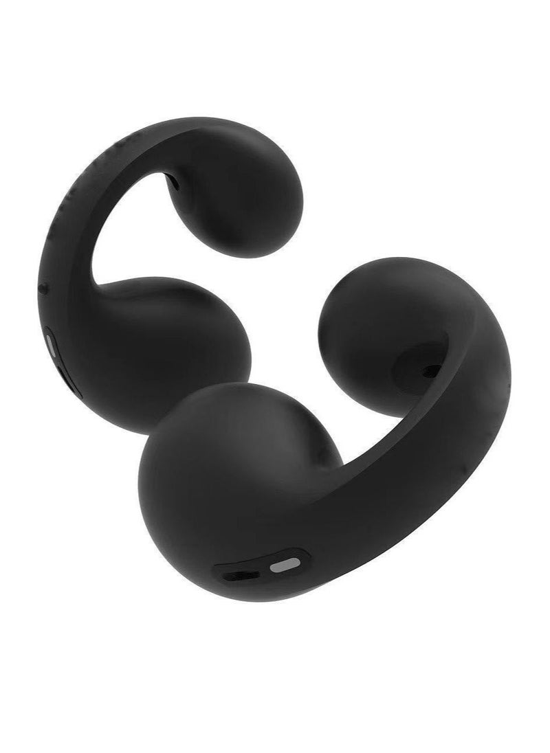 ambie Ambie Sound Earmuffs AM-TW01/BLACK, Listening To Both Ears Without Obstruction, Fully Wireless, Up To 6 Hours Of Continuous Playback, 2 Boxes Of Charging, CVC 8.0 Compatible Microphone, Equipped With  - Image 1
