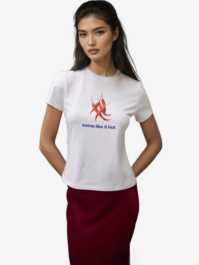 HICCUP Crew Neck Printed Baby Tee