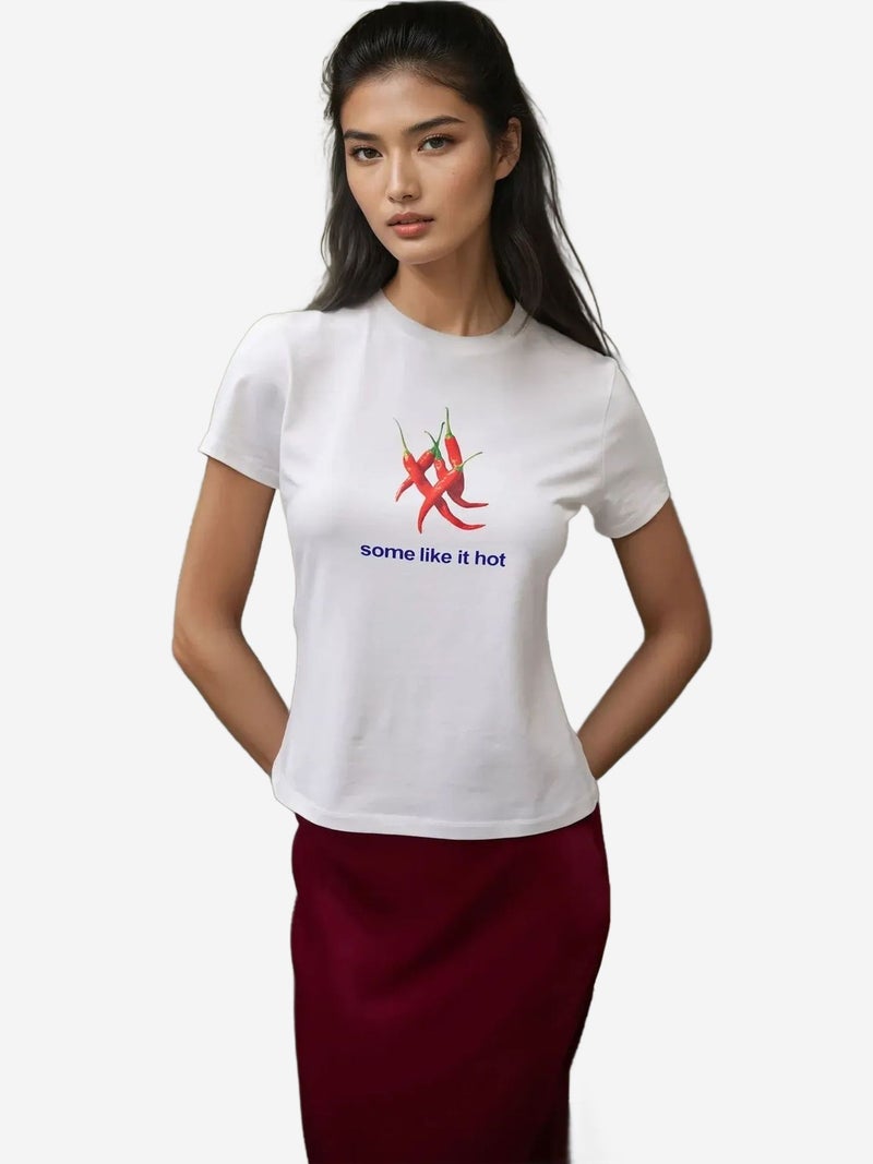 HICCUP Crew Neck Printed Baby Tee - Image 1