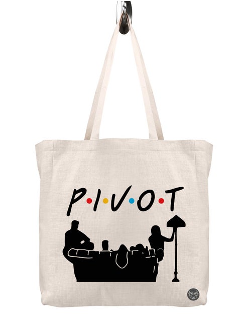 Canvas bag with Friends drawing design print