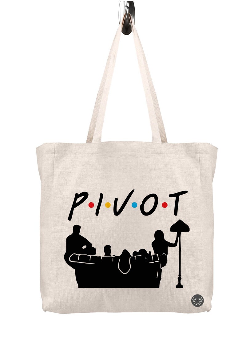 Canvas bag with Friends drawing design print