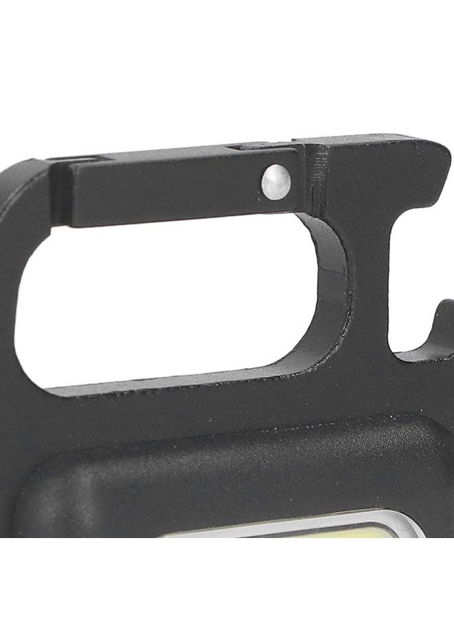 Thoraya - COB Keychain Work Light 4 Lighting Mode 800lm Bottle Opener Foldable Bracket Magnet Base USB Rechargeable Small Flashlight - Image 1