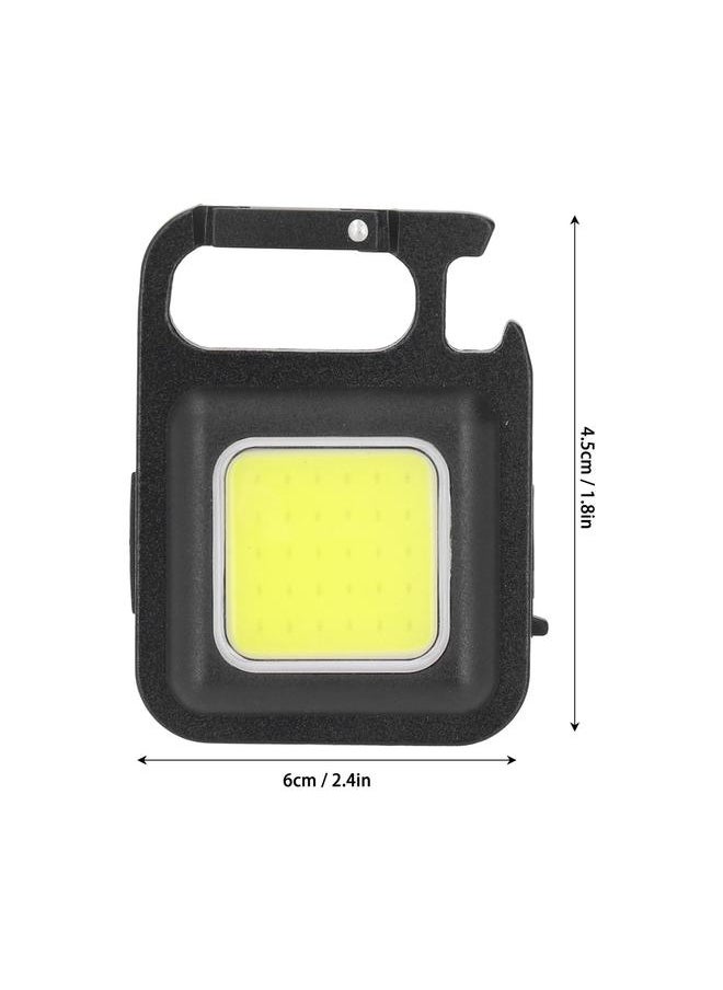 Thoraya - COB Keychain Work Light 4 Lighting Mode 800lm Bottle Opener Foldable Bracket Magnet Base USB Rechargeable Small Flashlight - Image 1
