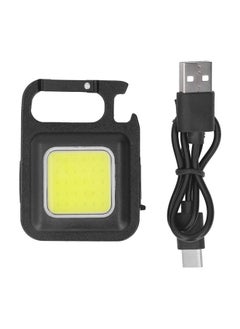 Thoraya COB Keychain Work Light 4 Lighting Mode 800lm Bottle Opener Foldable Bracket Magnet Base USB Rechargeable Small Flashlight  - Image 1