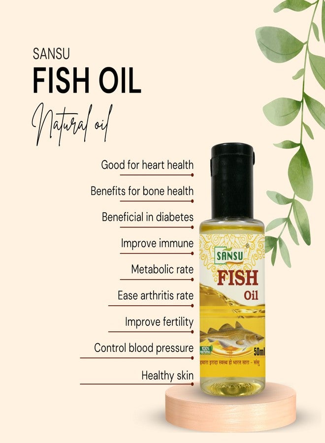 Sansu Fish oil natural Ayurvedic 100% Pure machli ka tel 50ml with Loban ka tel 50ml (pack of 2) - Image 4