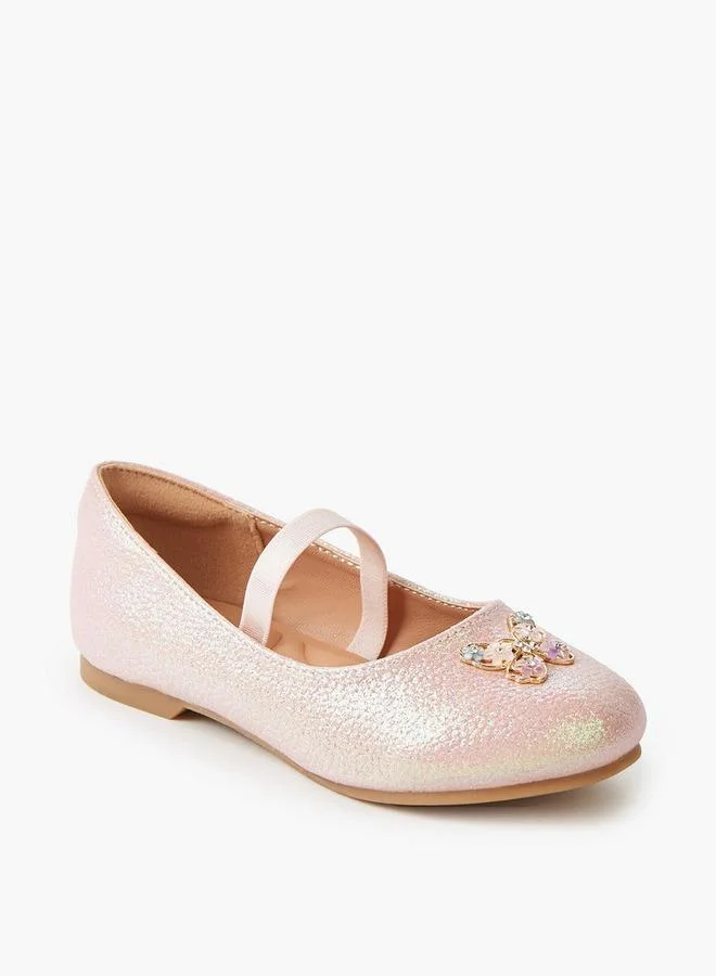 JUNIORS Girls Slip-On Ballerina Shoes