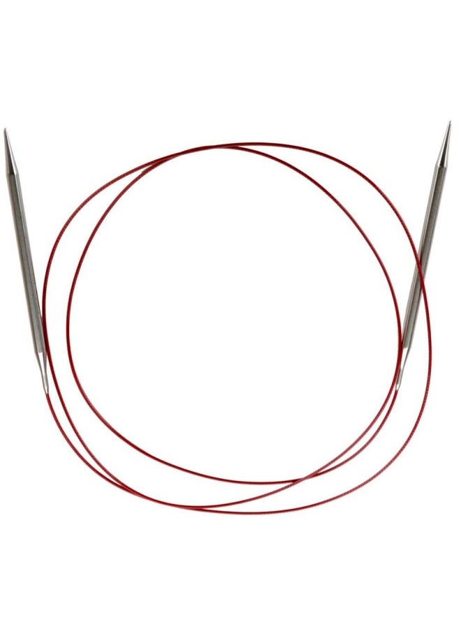 ChiaoGoo - Red Lace Circular 60 Inch 152Cm Stainless Steel Knitting Needle Size Us 1 2.25Mm 7060-1 - Image 1
