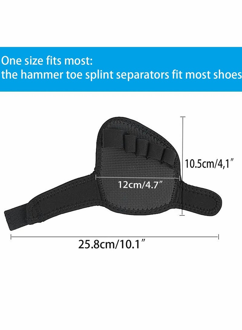 KASTWAVE Toes Corrector, Toe Straightener Pack of 2 (5 Holes), for Crooked Toes Relieving Foot Pain, Claw and Overlapping Toes, Pressure, Discomfort - Image 2