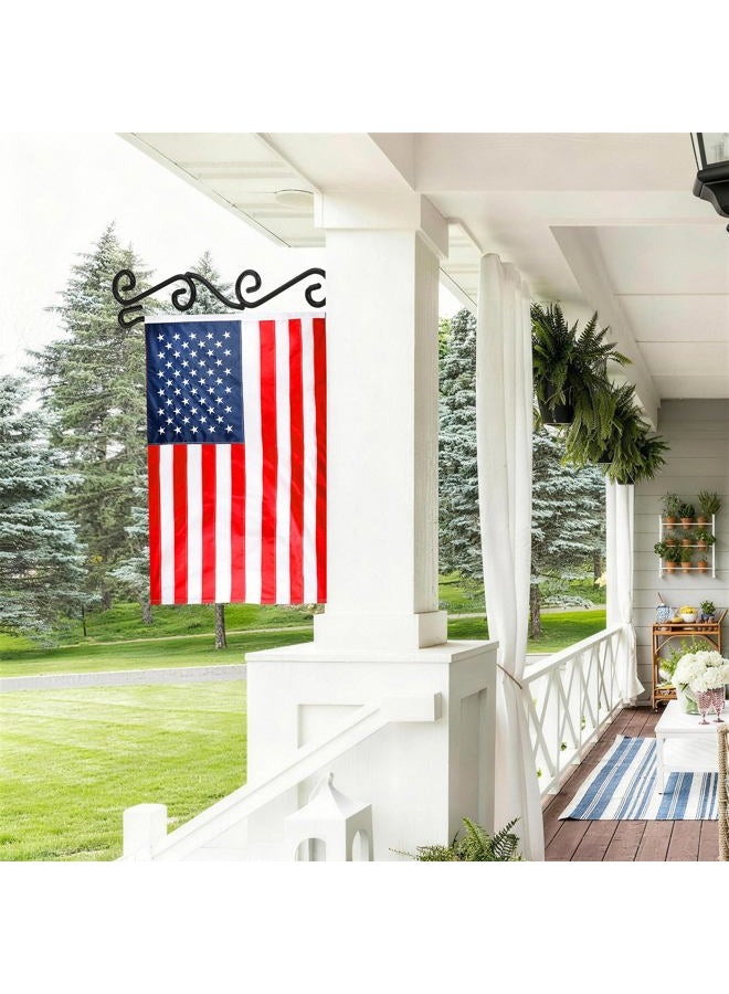 HOOSUN Wall Garden Flag Holder,Wall Garden Flag Stand,Garden Flag Scroll Hanger,Garden Flag Wall Hanger,one Piece Garden Flag Stand for Wall Porch,Great Gifts Ideas - Image 2