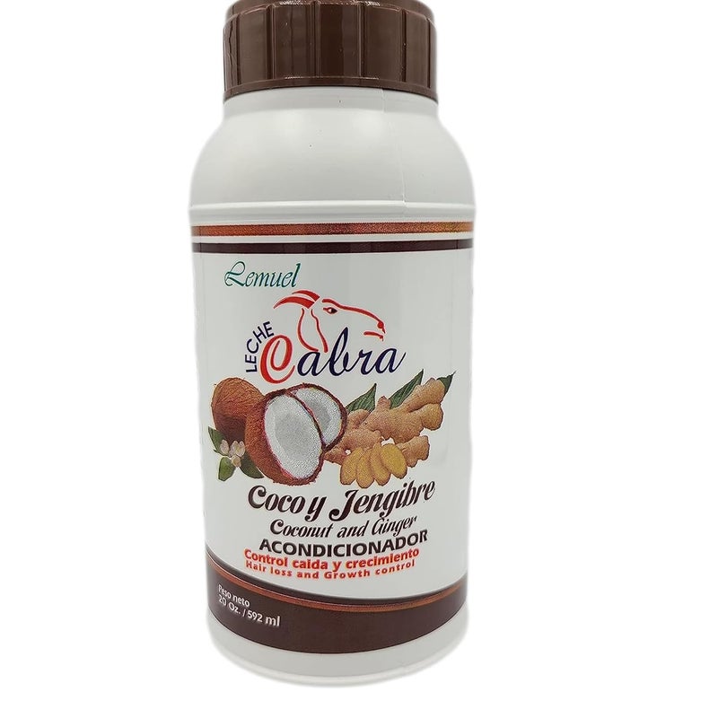 Lemuel Leche Cabra Coconut and Ginger Conditioner For Hair Loss 20oz