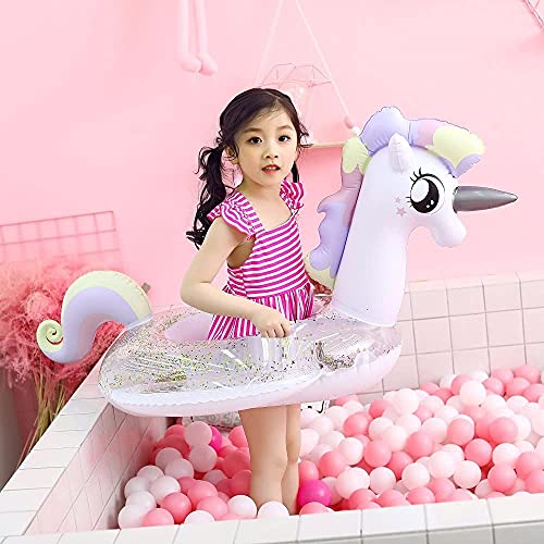 CICITOYWO Toddler Pool Floats, Kids Inflatable Float Raft with Handle, Water Swim Beach Floaties Toys Party Supplies, Baby Swimming Ring for 8-48months Kid - Image 5
