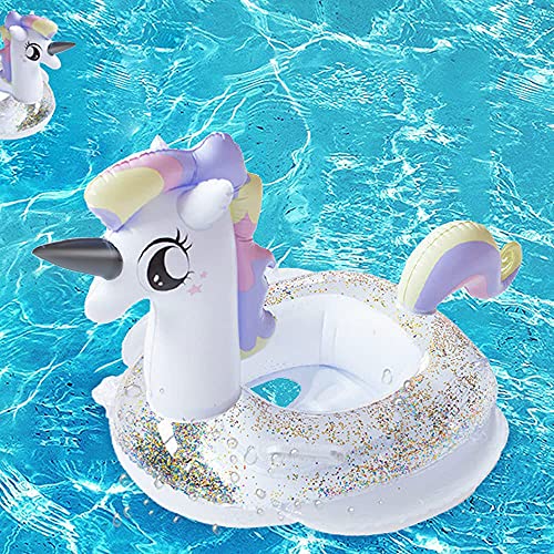 CICITOYWO Toddler Pool Floats, Kids Inflatable Float Raft with Handle, Water Swim Beach Floaties Toys Party Supplies, Baby Swimming Ring for 8-48months Kid - Image 1
