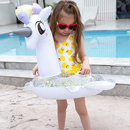 CICITOYWO Toddler Pool Floats, Kids Inflatable Float Raft with Handle, Water Swim Beach Floaties Toys Party Supplies, Baby Swimming Ring for 8-48months Kid - Image 3