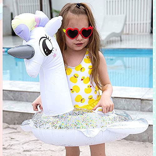 CICITOYWO Toddler Pool Floats, Kids Inflatable Float Raft with Handle, Water Swim Beach Floaties Toys Party Supplies, Baby Swimming Ring for 8-48months Kid - Image 4